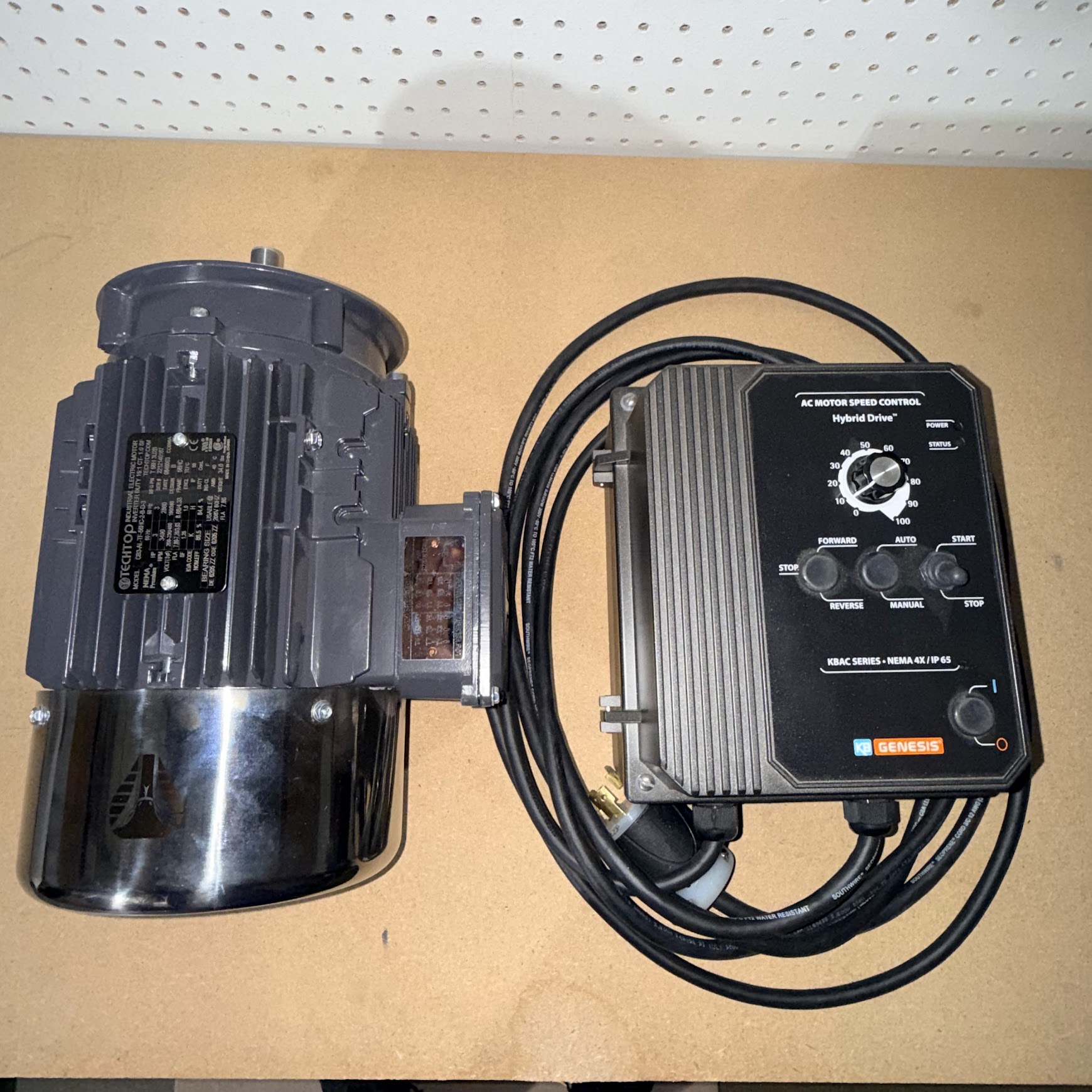 Budget Motor & VFD Combo for 2x72 Belt Grinders