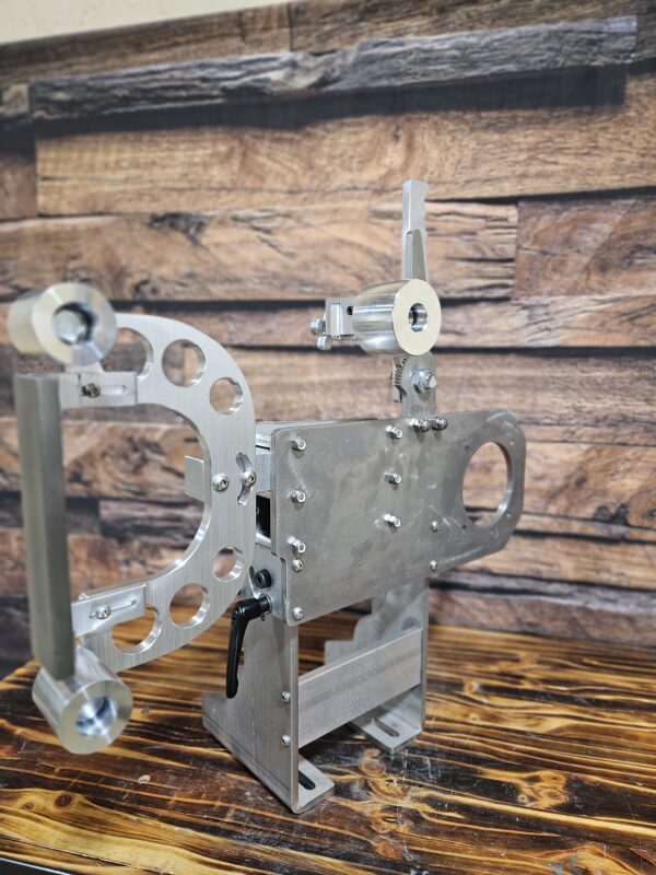 Torus - 2x72- STAINLESS STEEL - Tilting Belt Grinder Chassis with Deep Slack Flat platen and drive wheel - Fully Assembled - Image 5